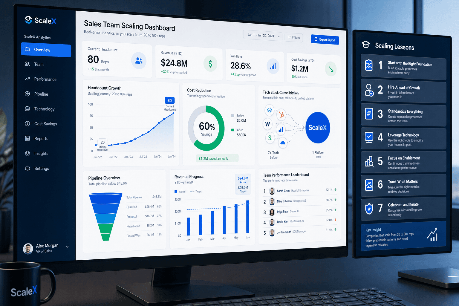 Featured Image for Consolidating Our Tech Stack: 7 Powerful Lessons We Learned Scaling to 80 Reps